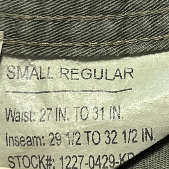 Propper Camo BDU Fatigue Button Fly Ripstop Cargo Military Tactical Pant Small - Picture 11 of 16